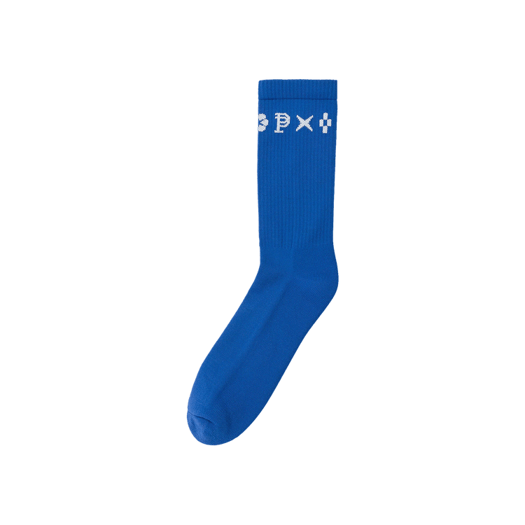 PURPLE BRAND Monogram Crew Socks 'Blue'