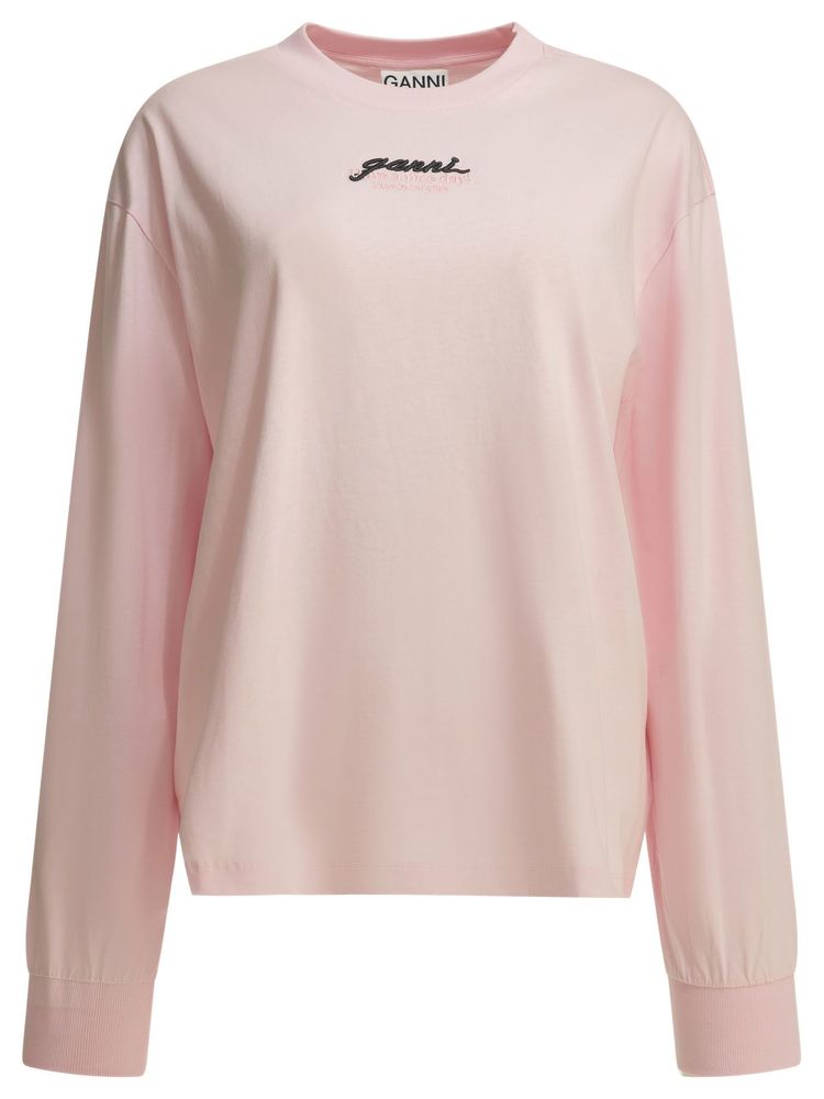 Ganni Future Graphic Long Sleeve T-Shirt