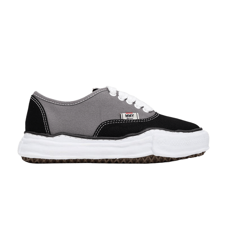 Maison Mihara Yasuhiro Baker OG Sole Bicolor Canvas Low 'Black Grey'