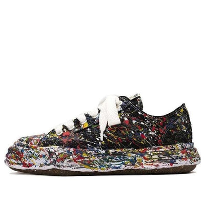Maison MIHARA YASUHIRO Peterson23 OG Sole Canvas Low 'Sputtering Paint Black White'