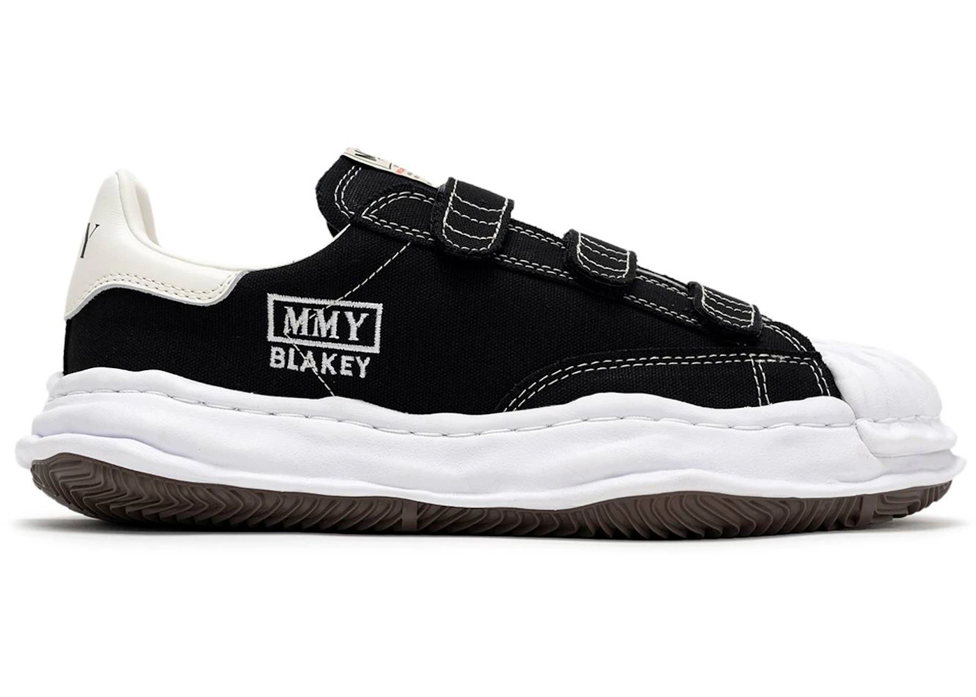 Maison Mihara Yasuhiro Blakey OG Sole Canvas Low Velcro Black White