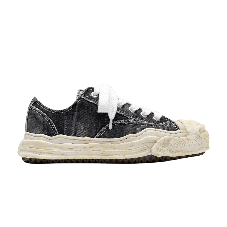 Maison Mihara Yasuhiro Hank OG Sole Bleach-Wash Denim Canvas Low 'Black'