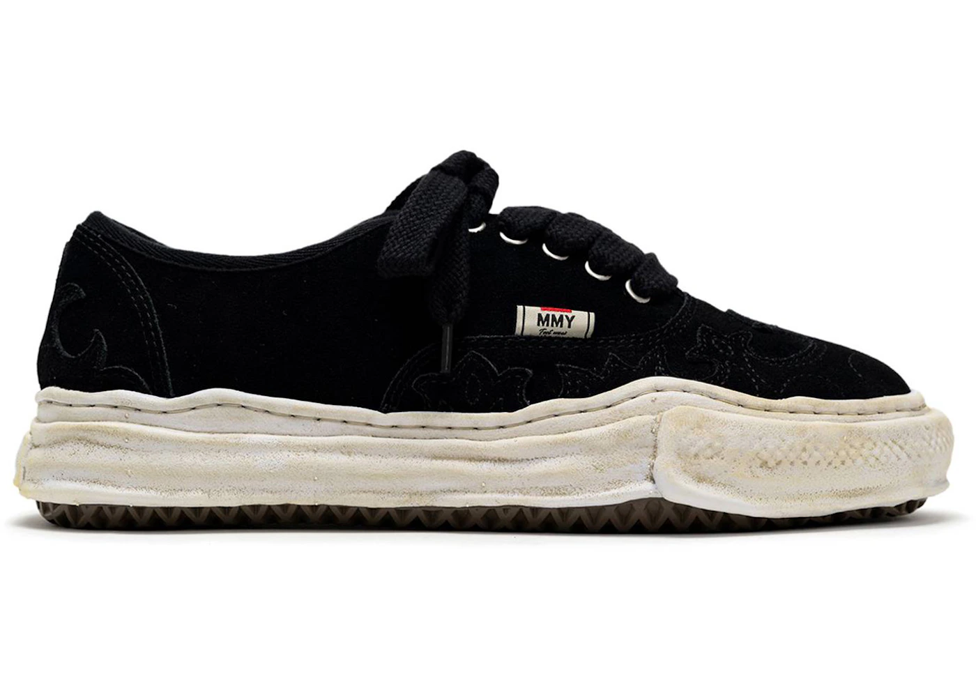 Maison Mihara Yasuhiro Baker OG Sole Western Detail Suede Low Black