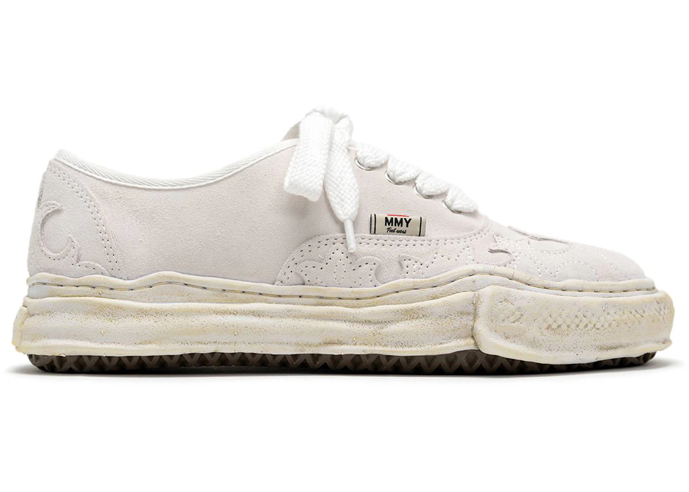 Maison Mihara Yasuhiro Baker OG Sole Western Detail Suede Low White