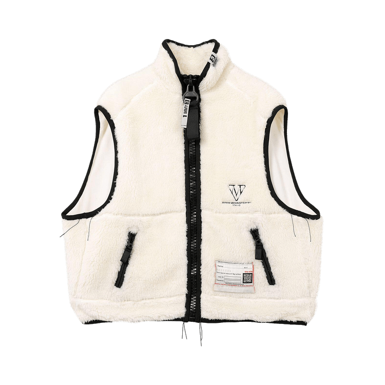 Maison Mihara Yasuhiro Amateur Sewn Wide Back BOA Vest 'White'