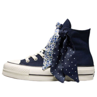 (WMNS) Converse Chuck Taylor All Star Lift Platform Scarf Bow 'Obsidian Blue'