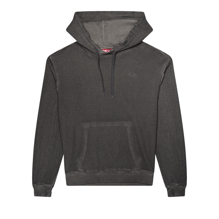 Diesel Treated Cotton Fleece Hoodie 'Grey'