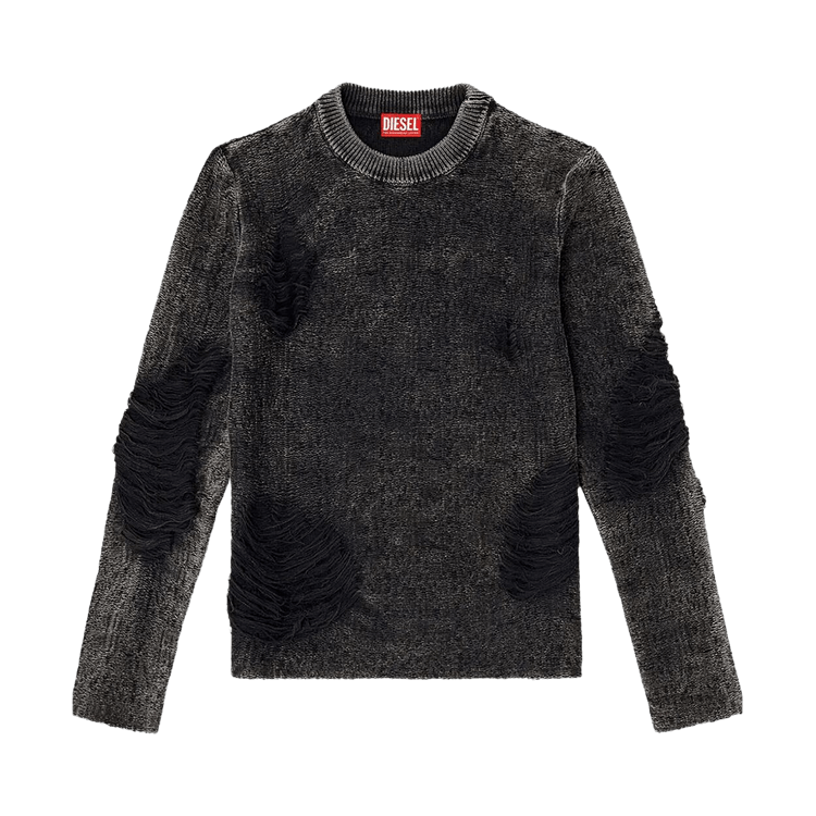 Diesel Distressed Sweater 'Black'