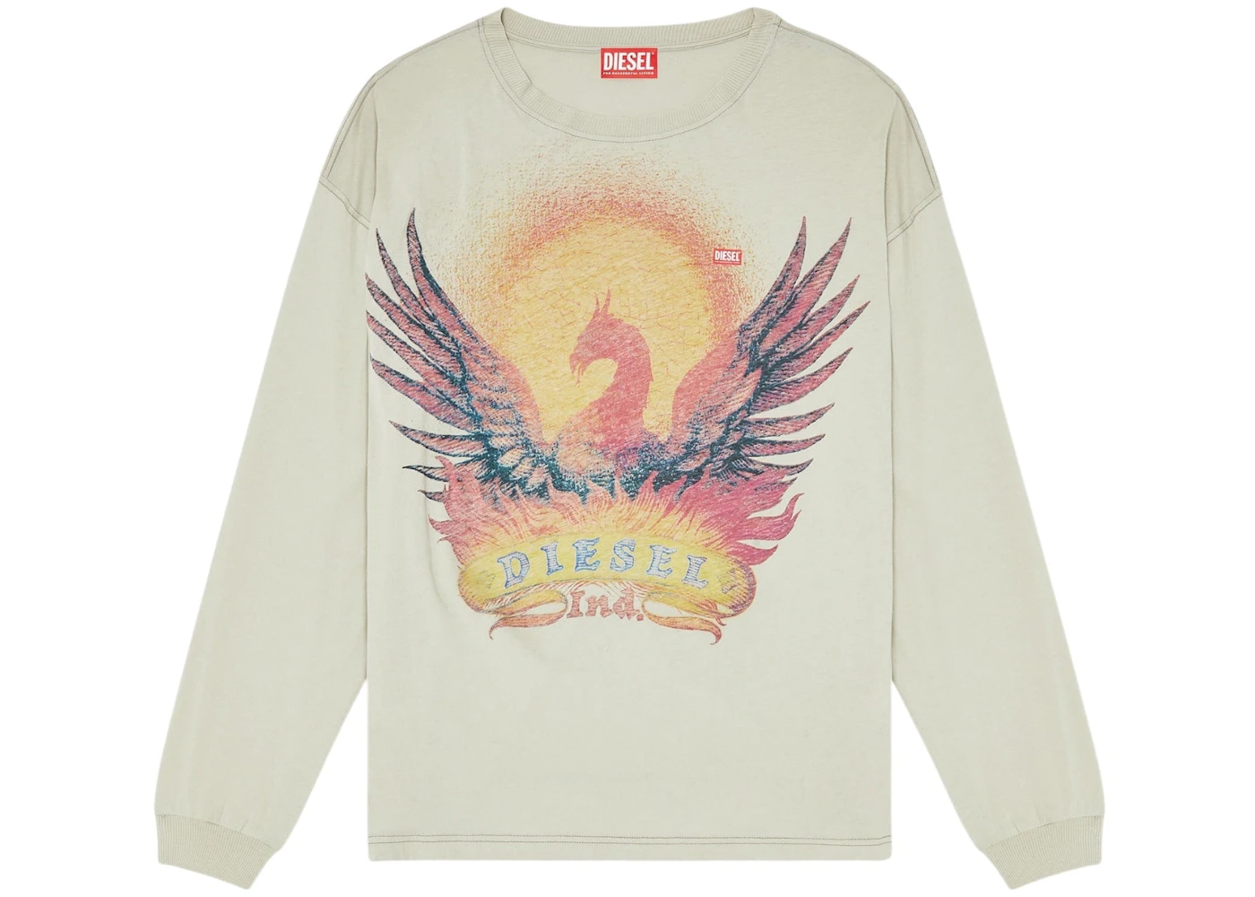 Diesel T Boxt LS AA1 T-shirt Natural