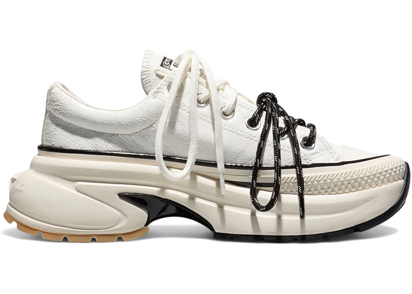 Converse Run Star Crush Distressed Patent Vintage White Egret