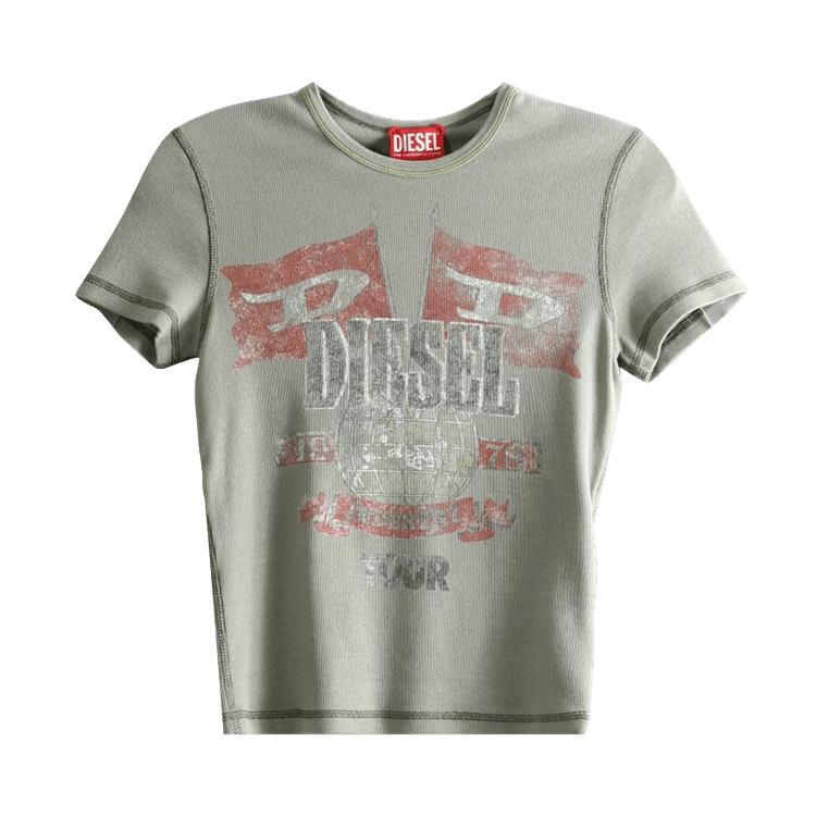 Diesel Marsy Rib T-Shirt 'Green'