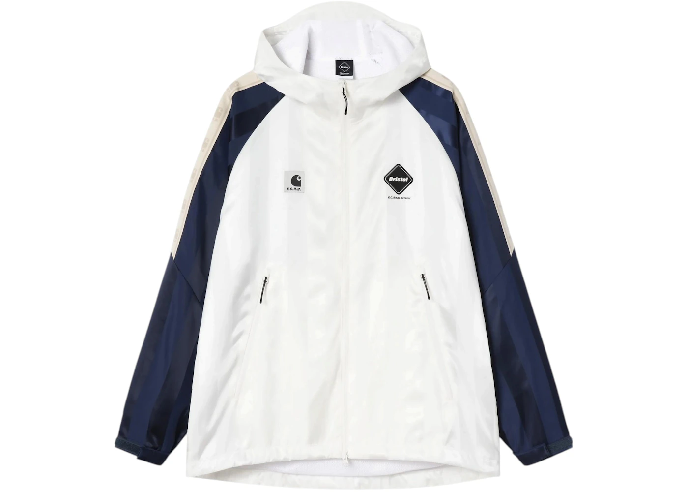 Carhartt WIP x F.C.R.B Warm Up Jacket White