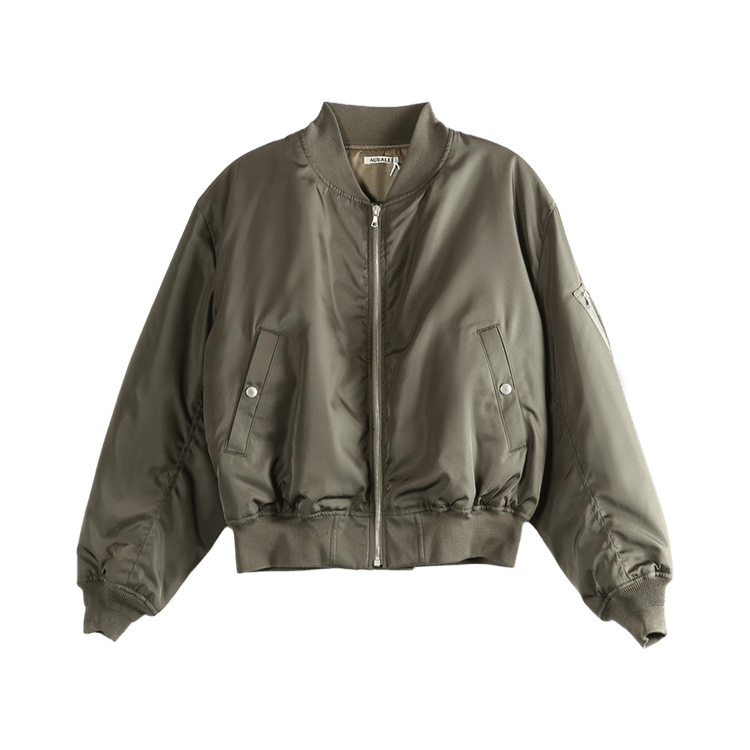 Auralee High Density Silk Twill Flight Blouson 'Dark Olive'