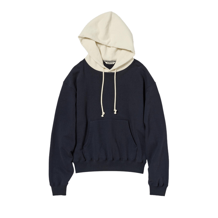 Auralee Smooth Soft Pullover Parka 'Dark Navy/Smoky White'