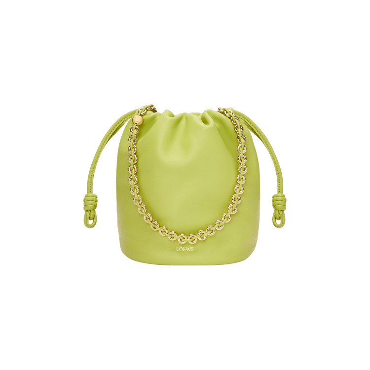 Loewe Paula's Ibiza Flamenco Bucket Bag 'Anise'
