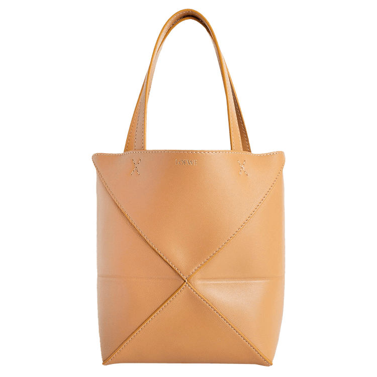 Loewe Puzzle Fold Tote Mini 'Warm Desert'