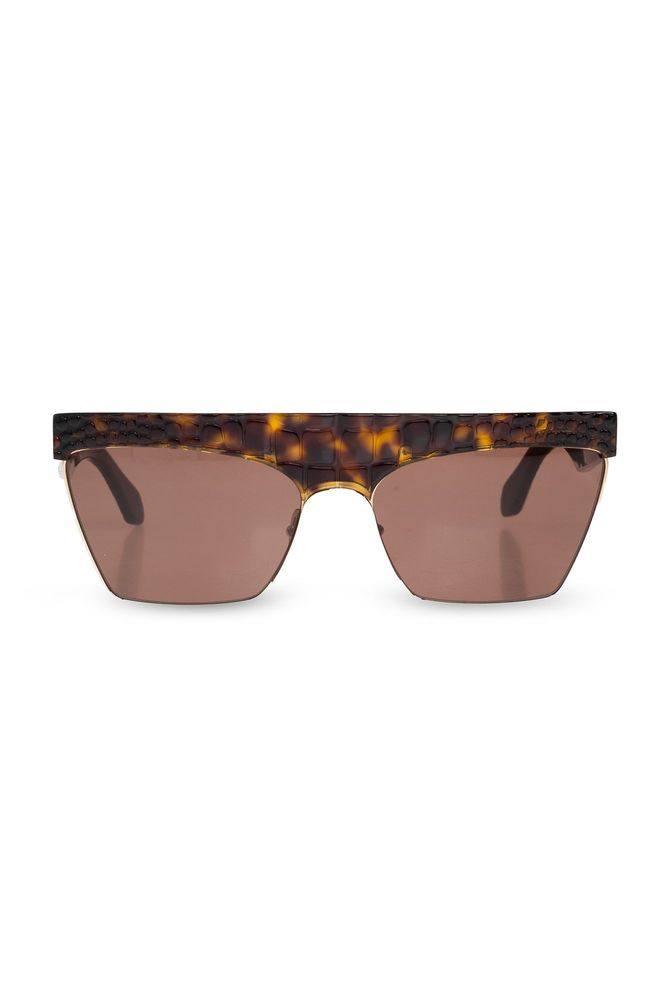 Alaïa Textured Shield Sunglasses