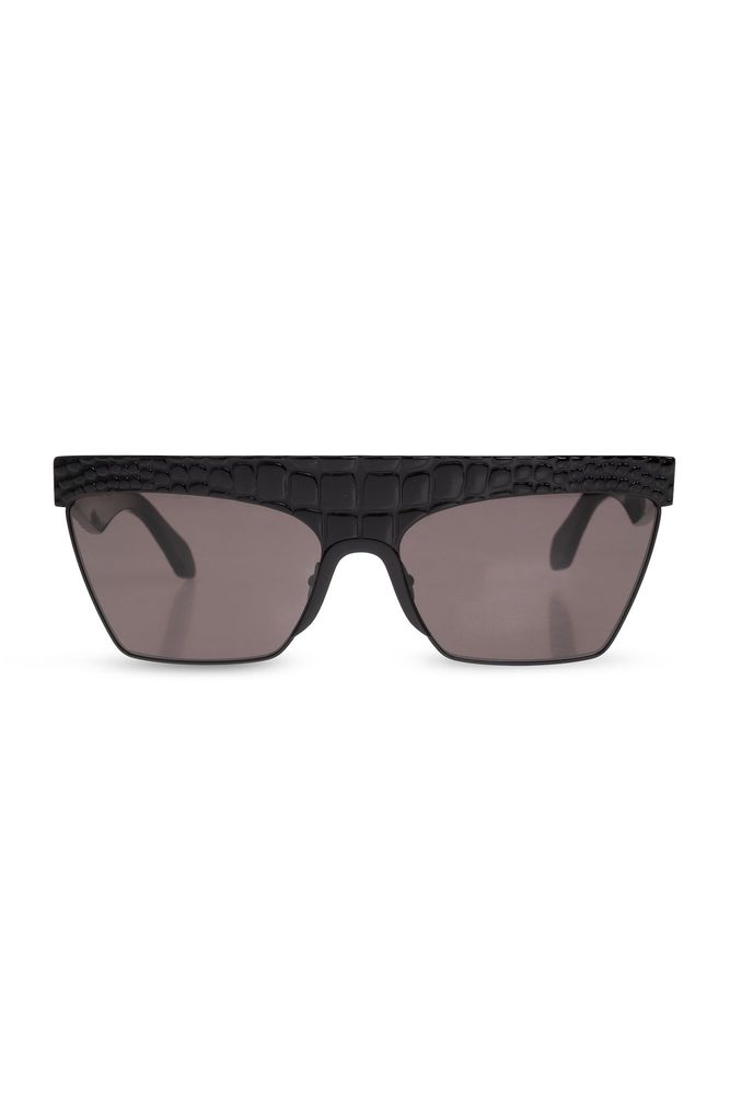 Alaïa Geometric Embossed Shield Sunglasses