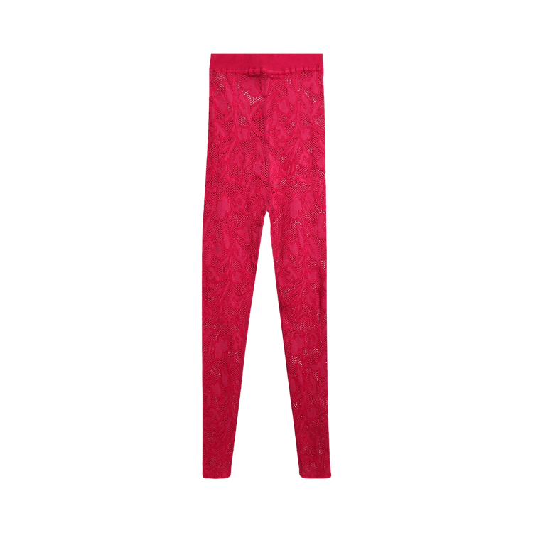 Alaïa Lace Leggings 'Fuchsia'