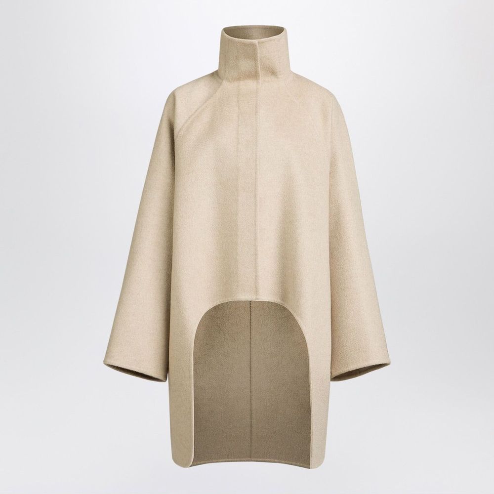 Alaïa High Neck Asymmetric Cape