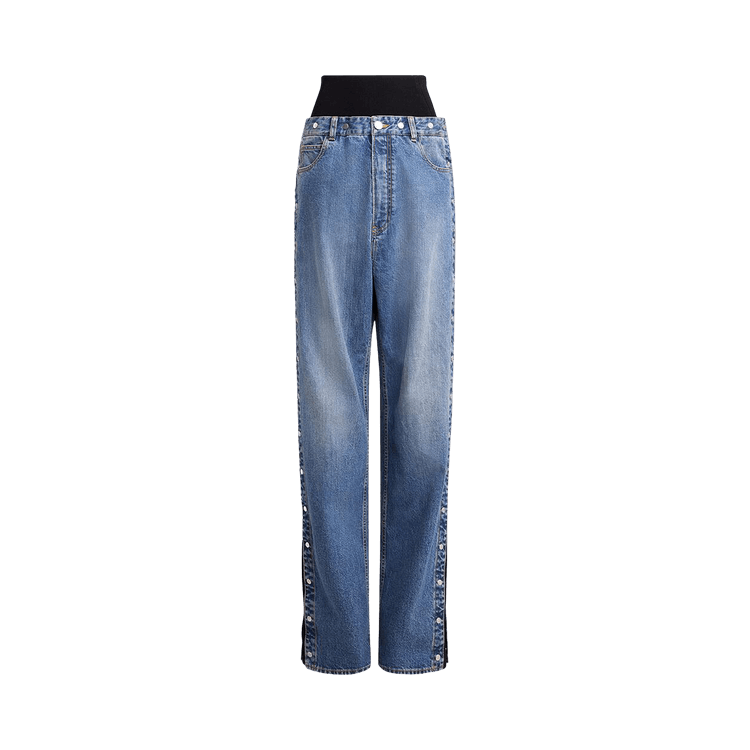 Alaïa Snap Jeanss 'Bieu Vintage'