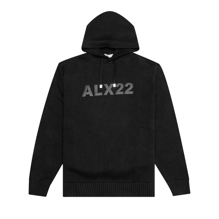 1017 ALYX 9SM Logo Knit Hooded Sweater 'Black'