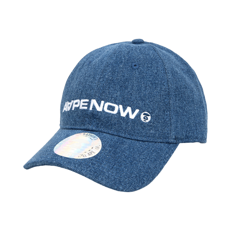 AAPE Moonface Embroidered Cap 'Blue'