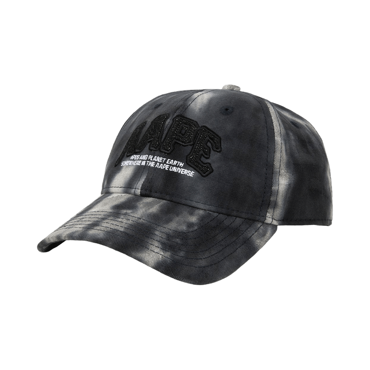 AAPE Moonface Embroidered Tie-Dye Cap 'Black'