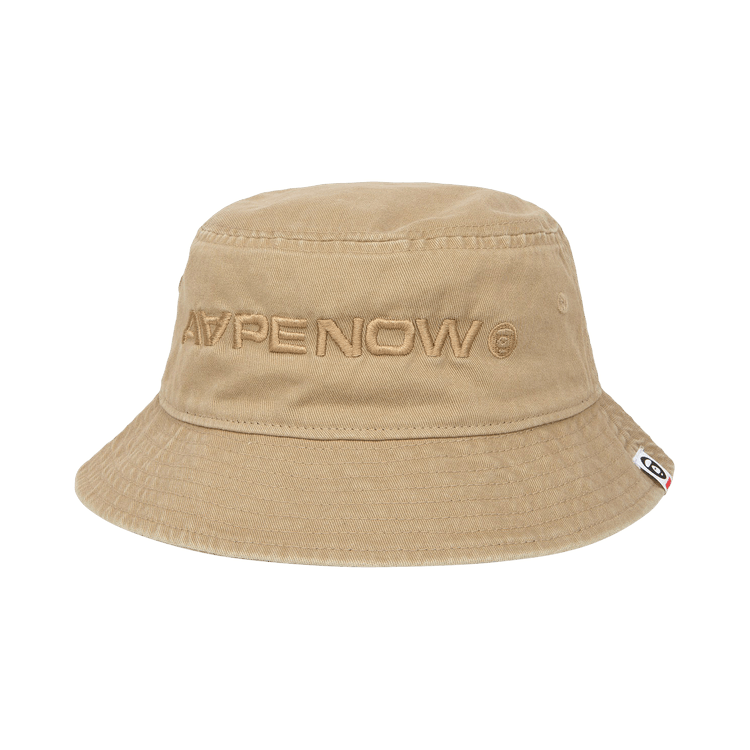 AAPE Moonface Embroidered Bucket Hat 'Beige'