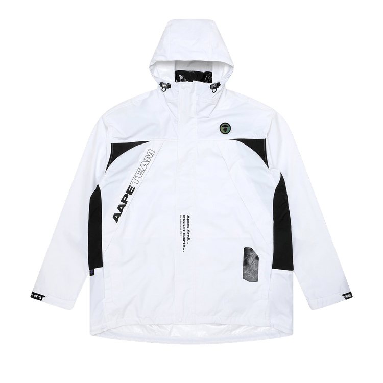 AAPE Moonface Reversible Hooded Jacket 'White'