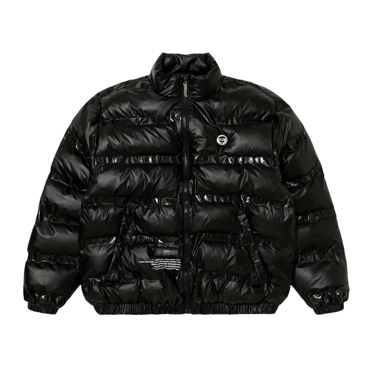 AAPE Moonface Logo Heat Seal Puffer Jacket 'Black'