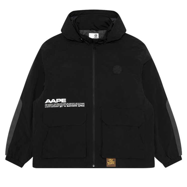 AAPE Moonface Hooded Jacket 'Black'
