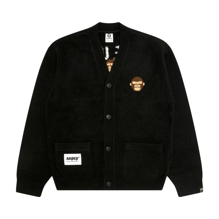 AAPE r v-Neck Cardigan 'Black'