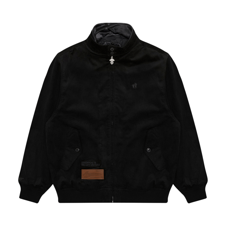 AAPE Logo Embroidered Corduroy Jacket 'Black'