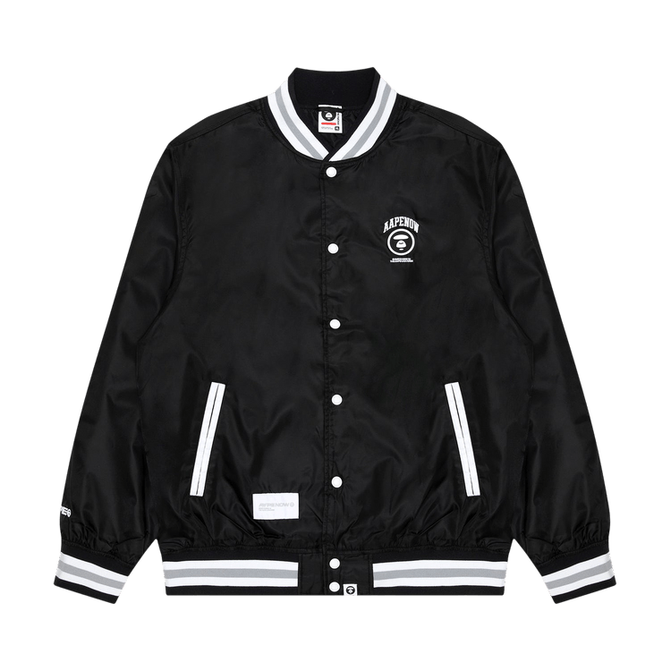 AAPE Moonface Patch Jersey Jacket 'Black'