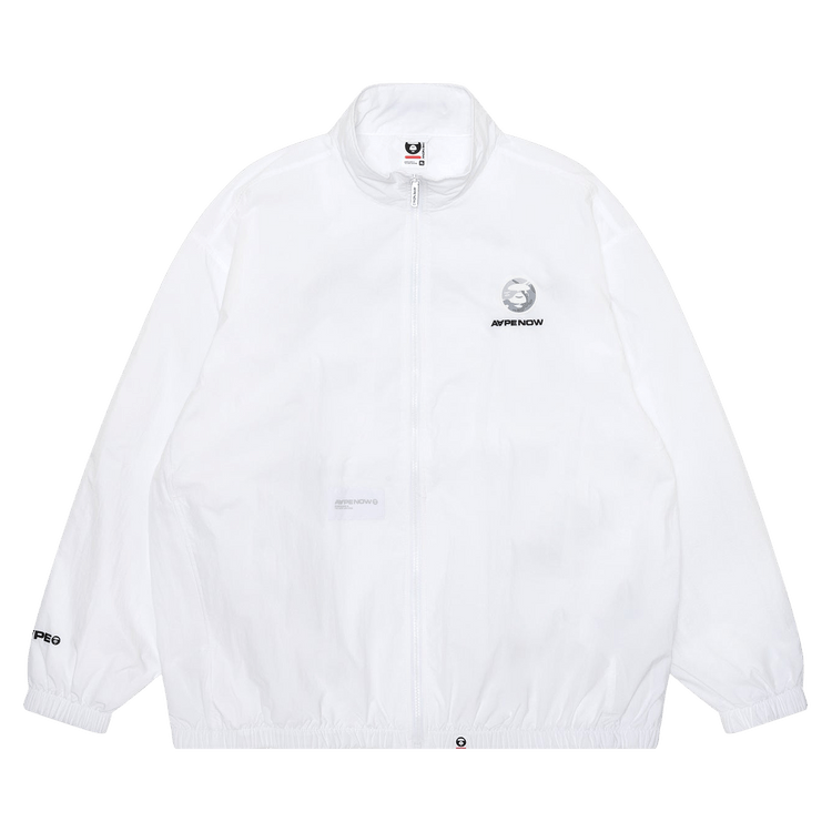 AAPE Moonface Patch Nylon Blouson 'White'
