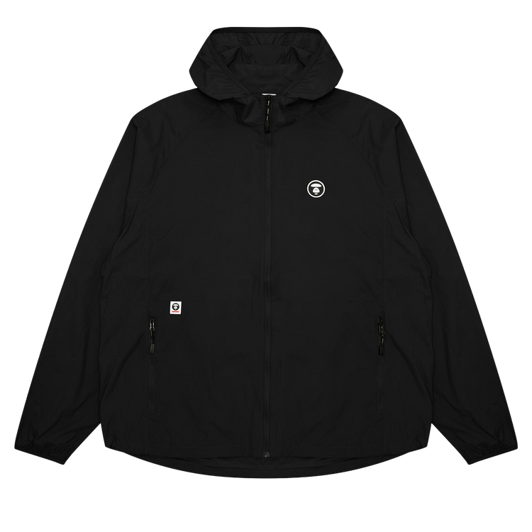 AAPE Now Moonface Logo Windbreaker Jacket 'Black'