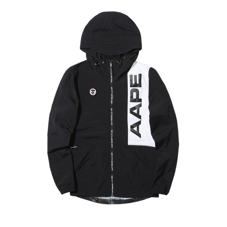 AAPE Panelled Windbreaker 'Black'
