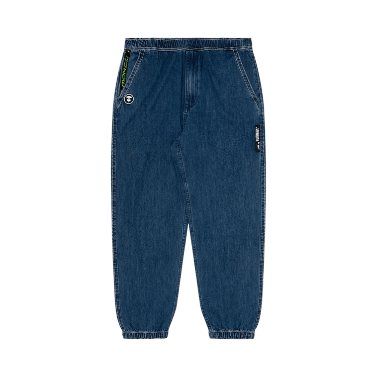 AAPE Moonface Tapered Relaxed Pants 'Blue'