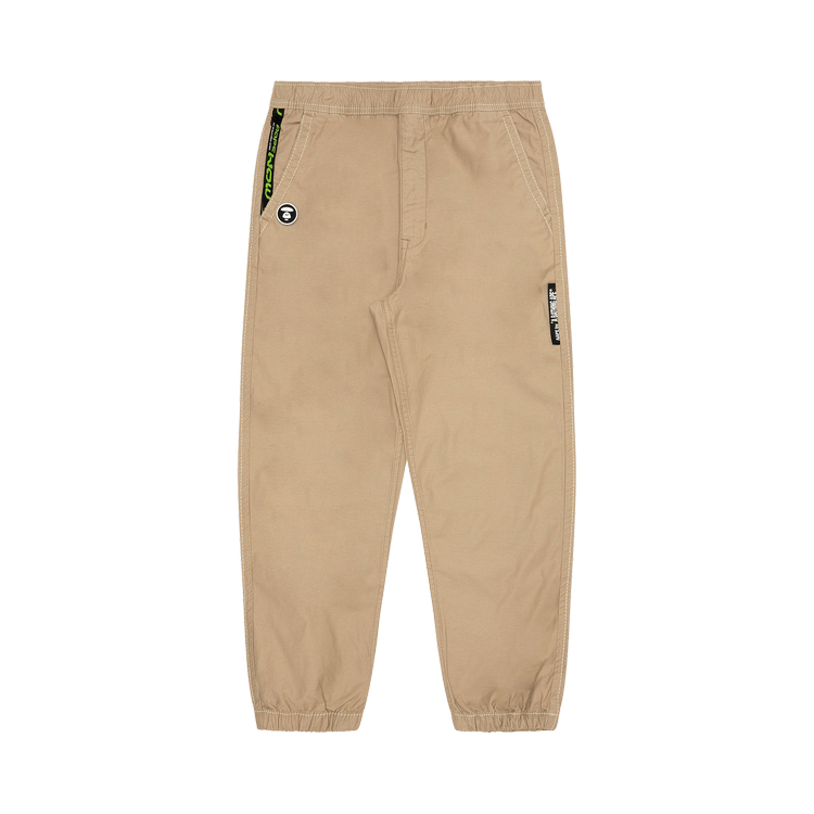 AAPE Moonface Tapered Relaxed Pants 'Beige'