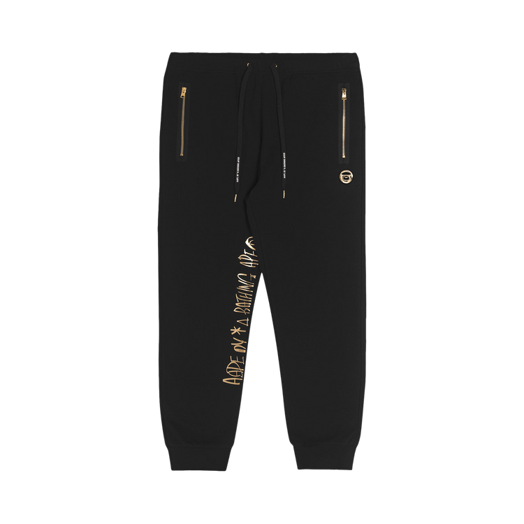 AAPE Moonface Printed Sweatpants 'Black'