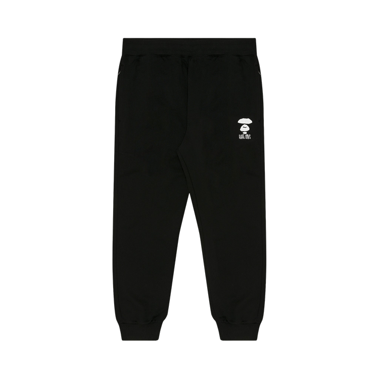 AAPE Moonface Embroidered Sweatpants 'Black'