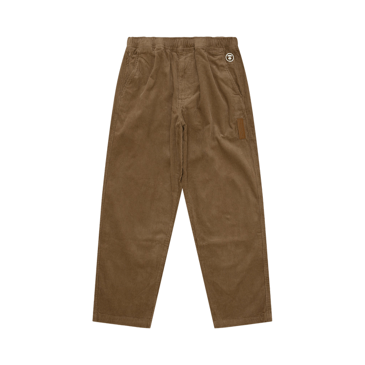 AAPE Now Moonface Logo Woven Pants 'Beige'
