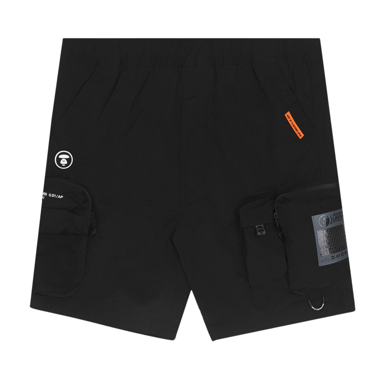 AAPE Moonface Cargo Shorts 'Black'