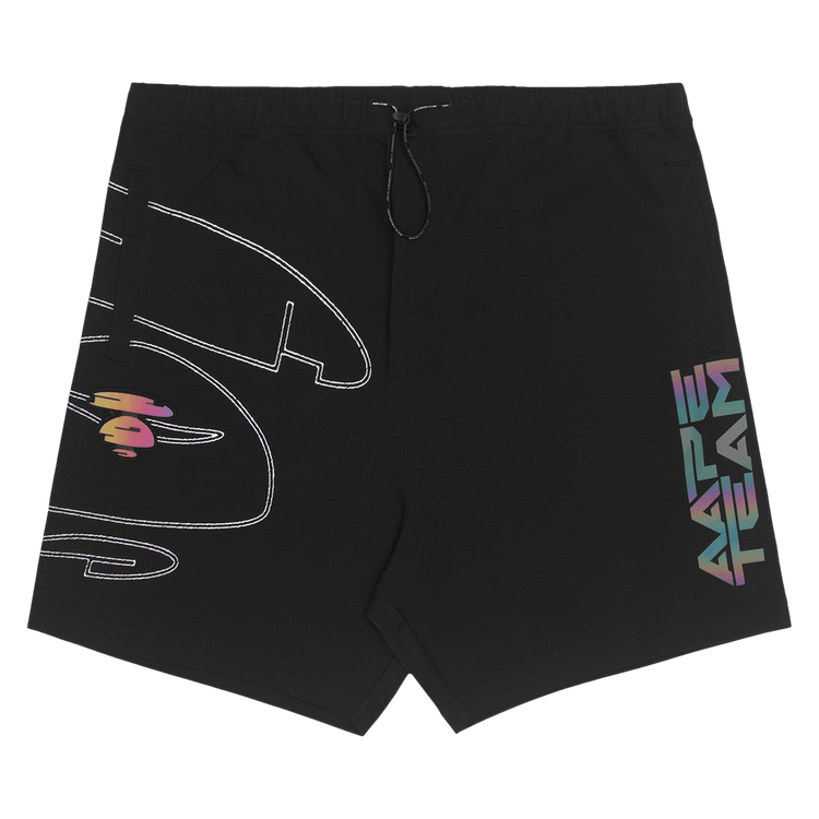 AAPE Moonface Gradient Shorts 'Black'