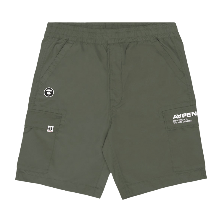 AAPE Moonface Relaxed Cargo Shorts 'Khaki/Grey'