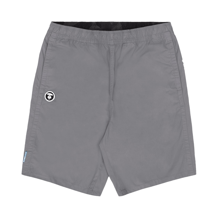 AAPE Moonface Embroidered Reversible Camo Shorts 'Grey/Light'