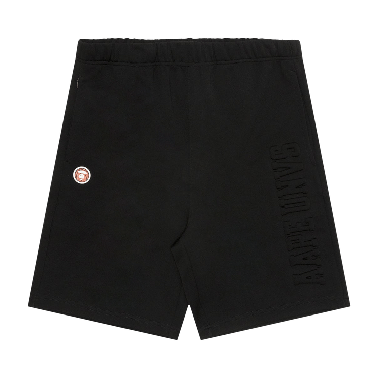 AAPE Moonface Patch Sweat Shorts 'Black'