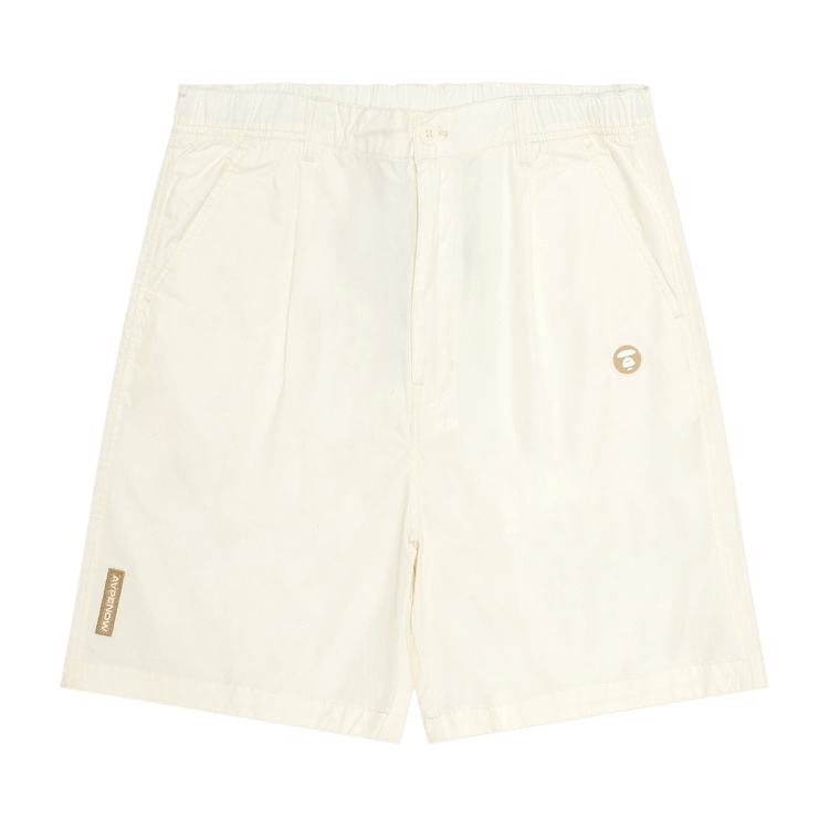 AAPE Now Moonface Logo Shorts 'Ivory'