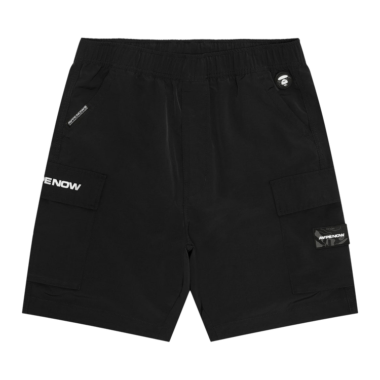 AAPE Now Moonface Logo Cargo Shorts 'Black'